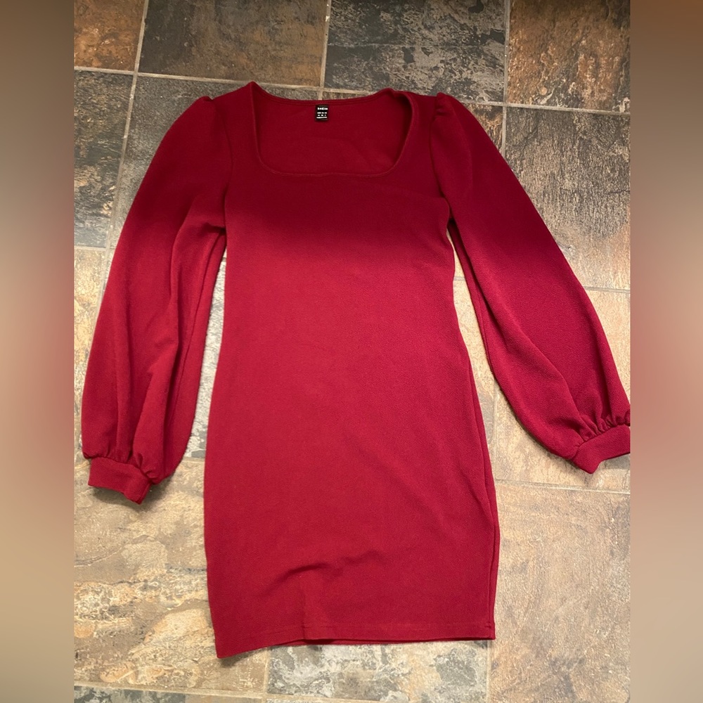 Long bell sleeve dress